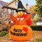 GOOSH 6 Ft Thanksgiving Inflatables Turkey Blow Up Yard Ghost with Built-in LEDs